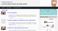 Desktop Screenshot of culottes-sales.com