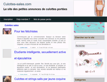 Tablet Screenshot of culottes-sales.com
